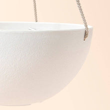 Load image into Gallery viewer, Matte White Hanging Pot- 8 Inch