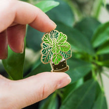Load image into Gallery viewer, Fiddle Leaf Fig Enamel Pin
