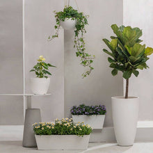 Load image into Gallery viewer, Matte White Hanging Pot- 8 Inch
