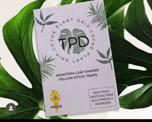 Load image into Gallery viewer, Monstera Shaped Sticky Traps Pack of 12