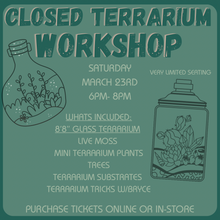 Load image into Gallery viewer, Workshop: Closed Terrarium Forest
