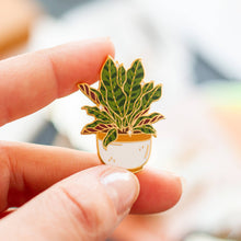 Load image into Gallery viewer, Prayer Plant Rattlesnake Plant Enamel Pin