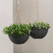 Load image into Gallery viewer, Speckled Black hanging Pot -13.2 Inch