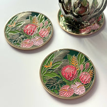Load image into Gallery viewer, Tropical Floral Luxe Coaster | Summer Gift + Garden Gift