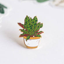 Load image into Gallery viewer, Prayer Plant Rattlesnake Plant Enamel Pin