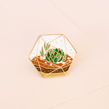 Load image into Gallery viewer, Succulent Terrarium Enamel Pin