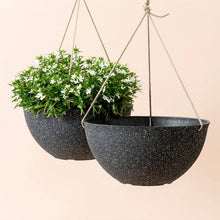 Load image into Gallery viewer, Speckled Black hanging Pot -13.2 Inch