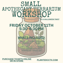 Load image into Gallery viewer, Workshop: Apothecary Terrarium October 11th
