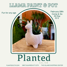 Load image into Gallery viewer, Workshop: Llama Paint &amp; Pot Feb 28th
