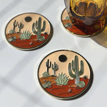 Load image into Gallery viewer, Warm Desert Luxe Coaster | Summer Gift + Garden Gift
