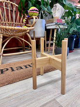Load image into Gallery viewer, Bamboo Plant Stand- Adjustable size 8- 12&quot;
