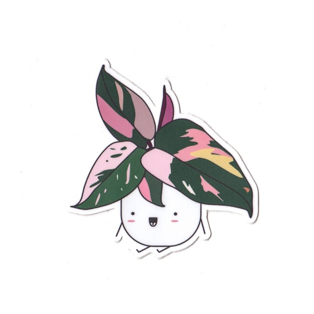 Pink Princess Philodendron Vinyl Sticker