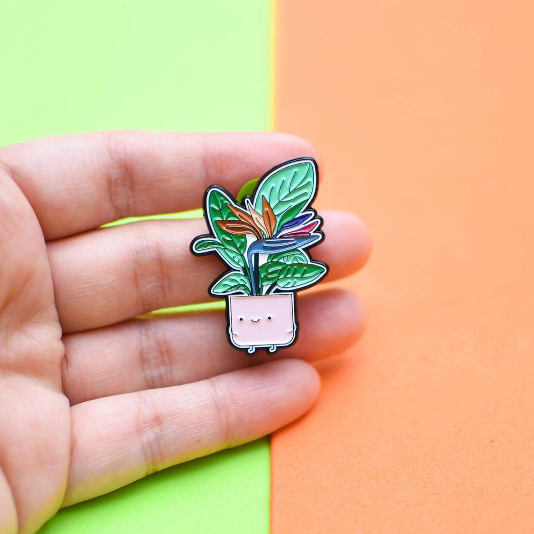 Bird of Paradise Plant Enamel Pin