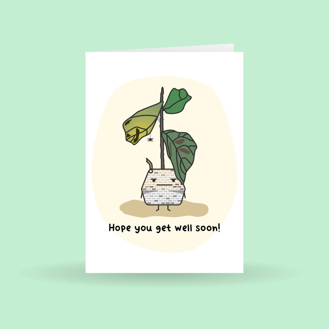 Get well soon greeting card