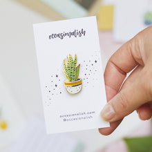 Load image into Gallery viewer, Snake Plant Enamel Pin
