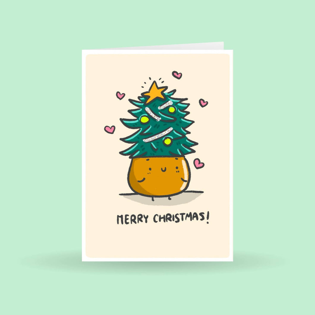 Merry Christmas! Plant Greeting Card